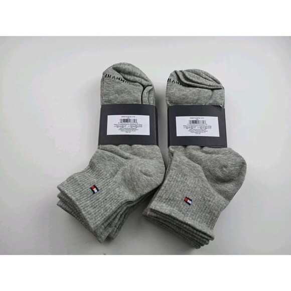 Tommy Hilfiger Men's Lightweight Quarter Lot Of 6 Pairs Socks Size 10-13 - Picture 2 of 3